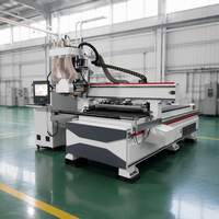 Routeur CNC à un seul axe pour le travail du bois avec lame de coupe transversale et longitudinale pour la découpe de panneaux de placage MDF pour armoires