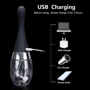 Silikon kesehatan otomatis Enema seks usus besar alat vagina Butt <span class=keywords><strong>Douche</strong></span> Shower bersih bergetar Enema <span class=keywords><strong>Anal</strong></span> Cleaner untuk pria wanita - Product Image 6