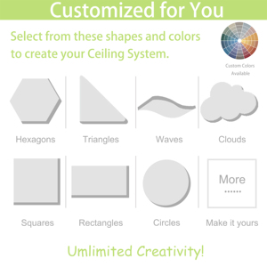 Dalles de <span class=keywords><strong>plafond</strong></span> suspendues en fibre de verre Qinsound, insonorisées, acoustiques, ignifuges, <span class=keywords><strong>isolation</strong></span> phonique, disponibles en plusieurs couleurs - Product Image 2