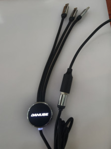Porte-clés personnalisé avec logo, câble de charge USB 3 en 1, ports multifonctions, câble de charge 3 en 1, lumière LED lumineuse pour cadeau - Product Image 5