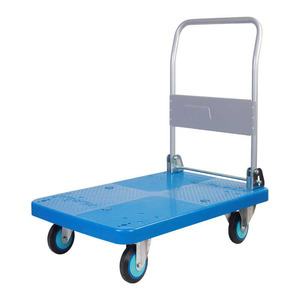 Carretilla de Plataforma Manual Industrial Uni-Silent de 250 kg, Plegable, de 4 Ruedas, para Almacén, PLA250Y-DX - Product Image 1