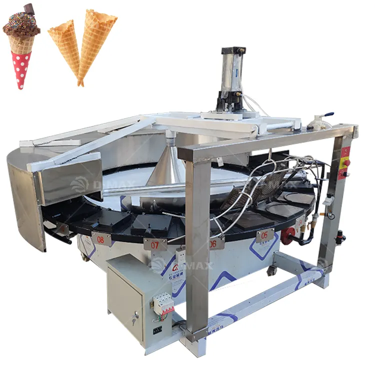 Cheap Price Ox horn Crispy Cone Making Machine Ice Cream Cone Making Machine Egg Waffle Cone Forming Machine