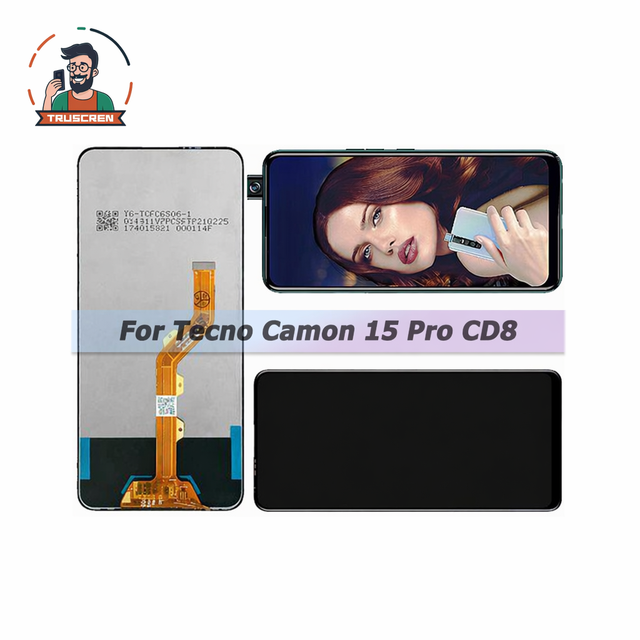 High Quality Original Lcd for Tecno Camon 15 PRO CD8 Touch Display Screen for Tecno Camon 15 PRO CD8 Lcd