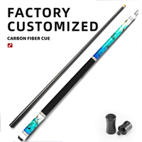 TAVON Vente en gros de queues de billard personnalisées en fibre de carbone 100%, professionnelles, avec poignée en cuir et acier inoxydable, texture 3K, OEM ODM