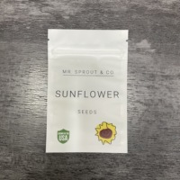 Fournisseur d'usine de papier kraft durable Sac d'emballage en feuille d'aluminium zip-lock imprimé avec logo personnalisé Paquets de fleurs et de graines de légumes