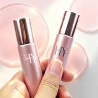 Flacon à bille en verre rose doré de 5 ml et 10 ml avec bouchon rond, emballage cosmétique, flacon à bille en acier inoxydable pour parfum et huile essentielle, rose