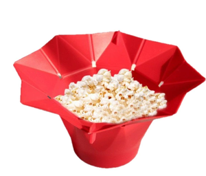 Recipiente para <span class=keywords><strong>Palomitas</strong></span> de Maíz para Microondas y <span class=keywords><strong>Freidora</strong></span> de <span class=keywords><strong>Aire</strong></span>, Tazón Plegable de Silicona con Tapa para <span class=keywords><strong>Palomitas</strong></span> de Maíz - Product Image 4