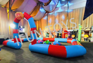 Pista de Carreras Inflable de PVC para Interiores <span class=keywords><strong>y</strong></span> Exteriores, <span class=keywords><strong>Arena</strong></span> de Autos de Choque con Color <span class=keywords><strong>y</strong></span> Tamaño Personalizados para Fiestas de Cumpleaños Infantiles <span class=keywords><strong>y</strong></span> Centros de Diversión - Product Image 4