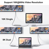 Usine personnalisée certifié 240W USB4 V2.0 Gen4 câble 80Gbps 0.2M 0.3M 0.5M 1M 2M pour Thunderbolt 4 5 Station d'accueil