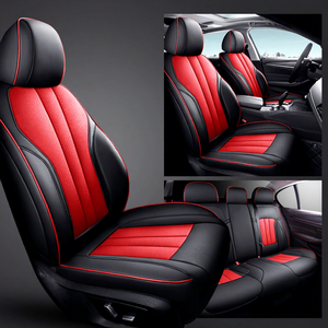Nueva Funda de Asiento de Coche Transpirable Personalizada, Juego de Fundas de Asiento de Cuero Completo Cómodas para Toyota - Product Image 2