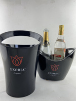 Seau refroidisseur de vin en acrylique blanc 4L pour les fêtes à domicile