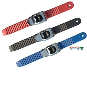 Black Adjustable Plastic Lock Backpack Snowboard Binding <strong>Ski</strong> <strong>Strap</strong> Buckle - Product Image 1