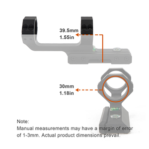 ขาตั้งกล้องแบบชิ้นเดียว NOTT 30 มม., ความสูงตรงกลาง 1.4 นิ้ว, ฐาน 20 มม., อลูมิเนียม CNC ชุบอโนไดซ์น้ำหนักเบา สำหรับเลนส์กล้อง, การล่าสัตว์ และการยิงแบบยุทธวิธี - Product Image 3
