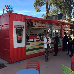 Günstige preis verkauf verschiffen mobile kaffee shop container bar 20ft vorgefertigten geschäfte fertig shop