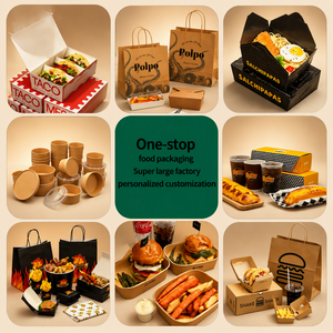 Boîte d'emballage alimentaire portable en carton kraft recyclable et écologique, personnalisable, pour tartes aux œufs, snacks, pâtisseries, vente en gros - Product Image 3