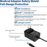 Adaptateur secteur AC/DC étanche MYIXI 15V 2.5A, 12V 3A, 35V 1A, 12V 2.9A, 12V 2.8A, 35W, 36W, 37W, 12V DC 3A
