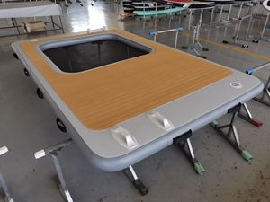 5X4M Inflatable Nổi Dock Bơi Nước Bè Nền Tảng Biển Hồ Bơi Đảo Với Net - Product Image 4