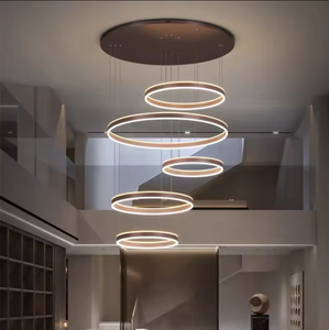 Zeal Lighting Custom Hotel Gold Large Long Led Pendant <b>Lights</b> Luxury Modern Crystal <b>Chandeliers</b> - Product Image 4