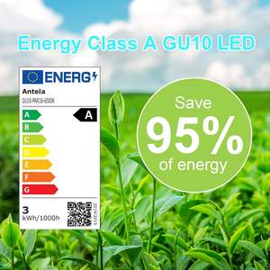 Lampada LED Antela Gu10 6500K Bianco Freddo 2.5W 450Lm Integrata Ecologica ad Alta Efficienza Luce Smart per Casa 25000 Ore 2 Anni di Garanzia - Product Image 4