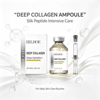 Soin de la peau de haute qualité, ampoule de soin du visage au peptide de soie et fil d'or 50 ml, ampoule de collagène profond raffermissante et tenseur