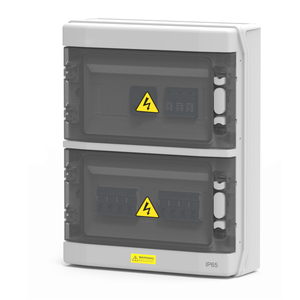 Boîtier de Combinaison PV DC IP65 CE 2 entrées 2 sorties Étanche avec Disjoncteur Intégré et Protection Contre les Surtensions pour Projet Solaire - Product Image 1