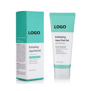 Private Label Natuurlijke Exfoliërende Aqua Groene Thee Gezicht Schil Gel