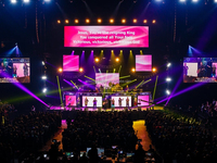 Layar LED Video Wall Raksasa Indoor Outdoor 500x500mm untuk Latar Panggung, P2.6 P2.9 P3.91 P4.81, Sambungan Tanpa Celah, Layar LED Sewa