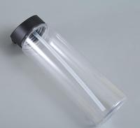 Bouteille d'eau en plastique PC personnalisée sans BPA pour enfants, style américain, avec paille, pour consommation directe en extérieur, en stock en 3-5 jours