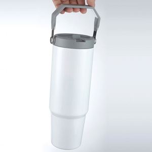 Sublimation Home Office 304 Stainless Steel 30Oz <b>Large</b> Capacity Travel Car Use Vacuum Flask Tumbler <b>Cup</b> Mug and With Handle - Product Image 3
