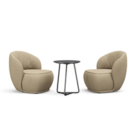 Grands Furniture - Mobilier design moderne - Canapés individuels en tissu coloré - Chaise de salon - Fauteuil de détente - Chaises en tissu avec accoudoirs