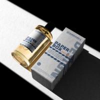 Boîte à parfum à fond auto-verrouillant, pliable, en carton blanc, boîtes d'emballage en papier personnalisées imprimées pour les soins de la peau