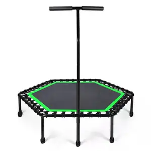 SHENGDE grosir latihan kualitas tinggi Hexagon 8ft kebugaran luar ruangan senam trampolin Mini