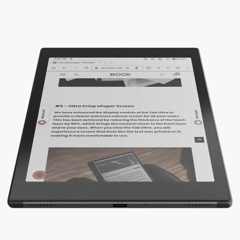 Onyx BOOX Tab Mini C 7.8 Inch Color E-Reader - Android 11, 5G WiFi