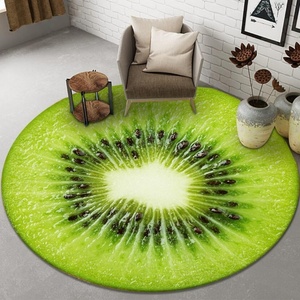 Alfombra irregular con dibujos de frutas, felpudo para puerta de dormitorio, alfombra para el suelo con diseño de fresa, alfombra absorbente antideslizante para baño - Product Image 5