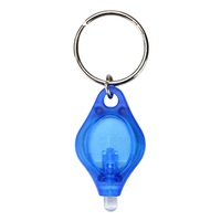 Mini lampe torche LED en plastique en gros, porte-clés personnalisé avec logo, cadeau promotionnel, petite torche de poche, porte-clés, lumière LED multicolore