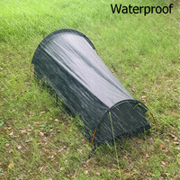 Tente ultralégère 1 personne, imperméable, en alliage d'aluminium, avec maille anti-déchirure, pour le camping, la randonnée, la randonnée en sac à dos, tente 1 personne