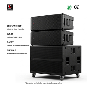 Système de sonorisation professionnel LS-HDL <span class=keywords><strong>50</strong></span> Dual 12 pouces, enceinte active Line Array, pour concerts en plein air, avec DSP allemand. - Product Image 1