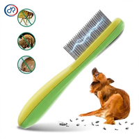 Peigne anti-puces électrique en gros pour animaux de compagnie, 3 rangées, avec écran LED, pour éliminer les puces et les poux