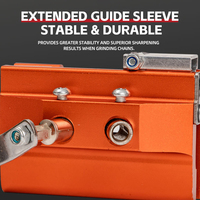 Affûteur de chaîne de tronçonneuse portable à manivelle OEM DIY pour tous modèles, en alliage d'aluminium, pour scies manuelles