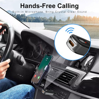 Mini Receptor Transmisor de Audio Portátil Estéreo con Conector de 3.5mm para Auto, Computadora, TV, Receptor Transmisor Inalámbrico