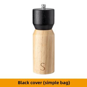 Molinillo de condimentos multiusos de madera maciza y plástico, molinillo de pimienta gruesa, molinillo de sal en polvo, botella, sal marina, herramienta de especias - Product Image 6