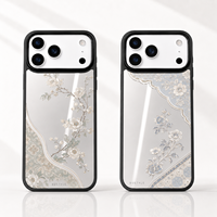 Funda Personalizada para Teléfono Móvil con Espejo, Diseño Femenino, Resistente a Impactos, TPU, con Soporte y Correa para iPhone 18 17 16 Pro Max, Set de Regalo