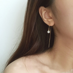 REETI-pendientes largos de Plata de Ley 925 con circón para mujer, joyería de moda - Product Image 4