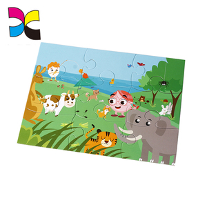 Puzzle d'animaux en carton personnalisé, forme spéciale, jeu de réflexion pour enfants - Product Image 3
