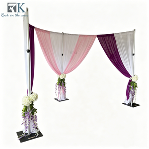 Stylish Adjustable Aluminum Pipe And Drape <b>Backdrop</b> <b>Stand</b> Wedding Ceremony Frame - Product Image 1