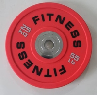 Plaques de musculation de qualité commerciale 5kg-25kg, plaques de barre d'haltères codées par couleur pour CrossFit, vente en gros