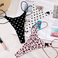 Celana dalam G-string wanita seksi pakaian dalam seksi gadis tali tipis celana dalam wanita seksi