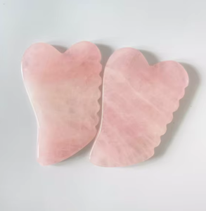 Raspador de Cristal en Forma de Ala de Cuarzo Rosa Natural para Terapia de Spa - Product Image 2