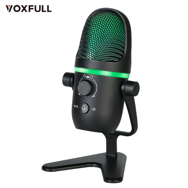 Podcast Microphone Condenser USB Plug Computer Gaming Microphone for YouTube Streaming Vocal Recording Singing Windows/Mac