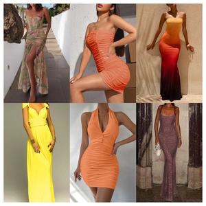 Женские брендовые летние платья в смешанном стиле, футболки, маленькие рубашки, брюки, юбки, подержанная одежда в старом стиле - Product Image 2